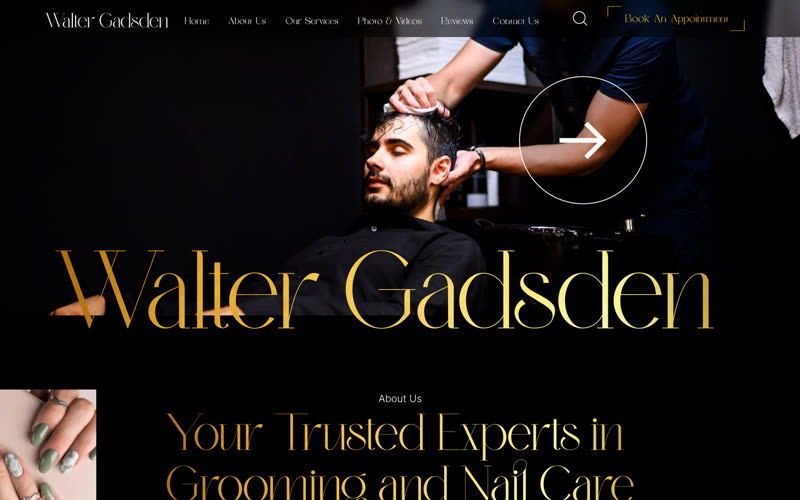 Grooming & Nail Studio, Brand website