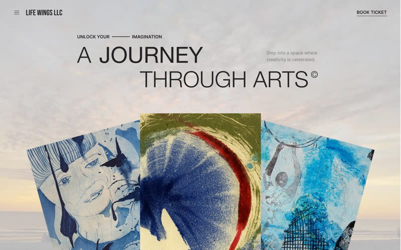 Art Journey Studio, Portfolio website