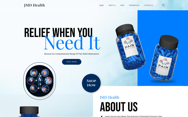 Pain Relief Products, Online store