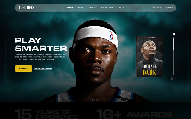 Athlete & Author Brand, Personal brand website