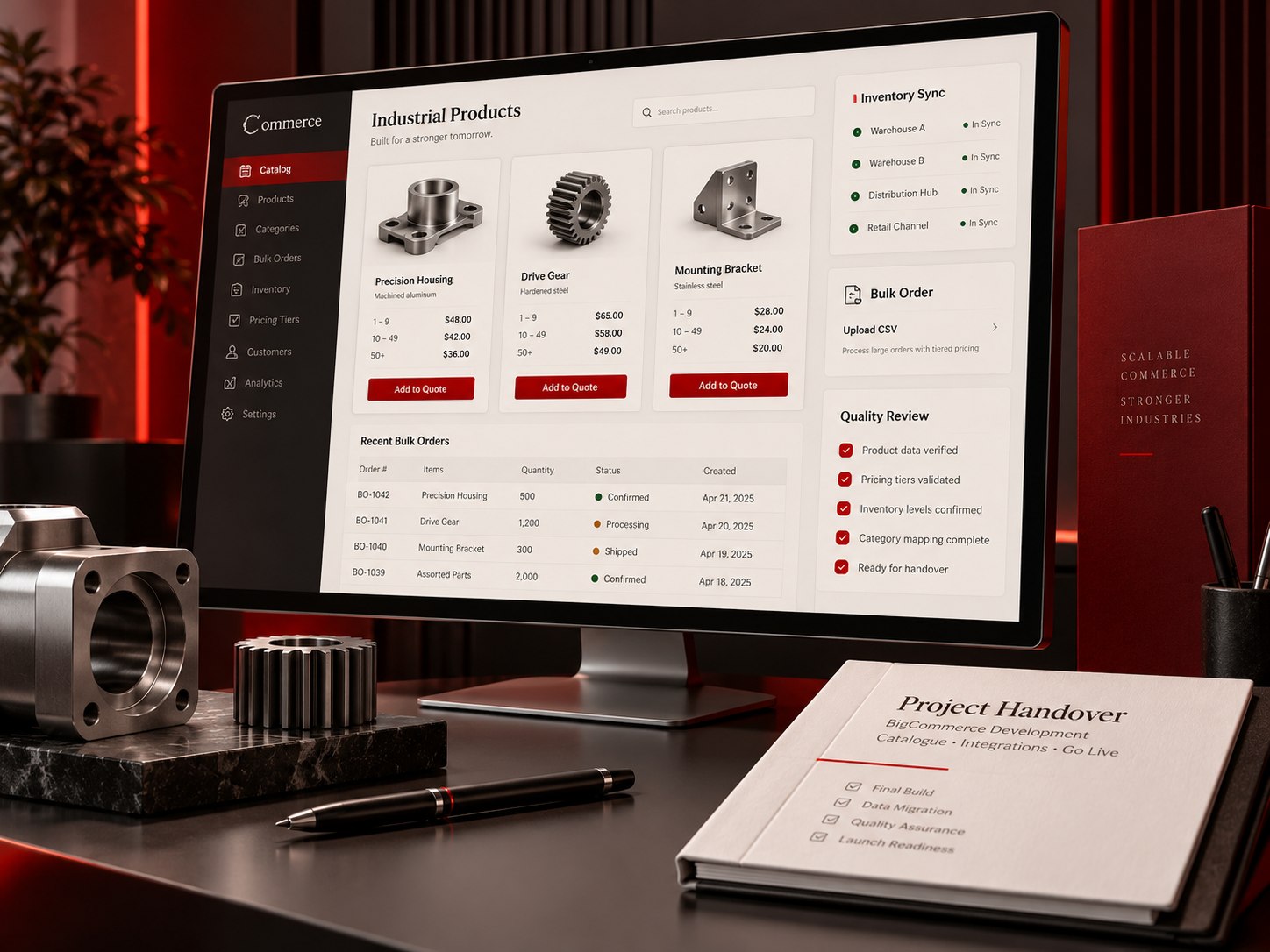 Quality review and delivery concept for bigcommerce development