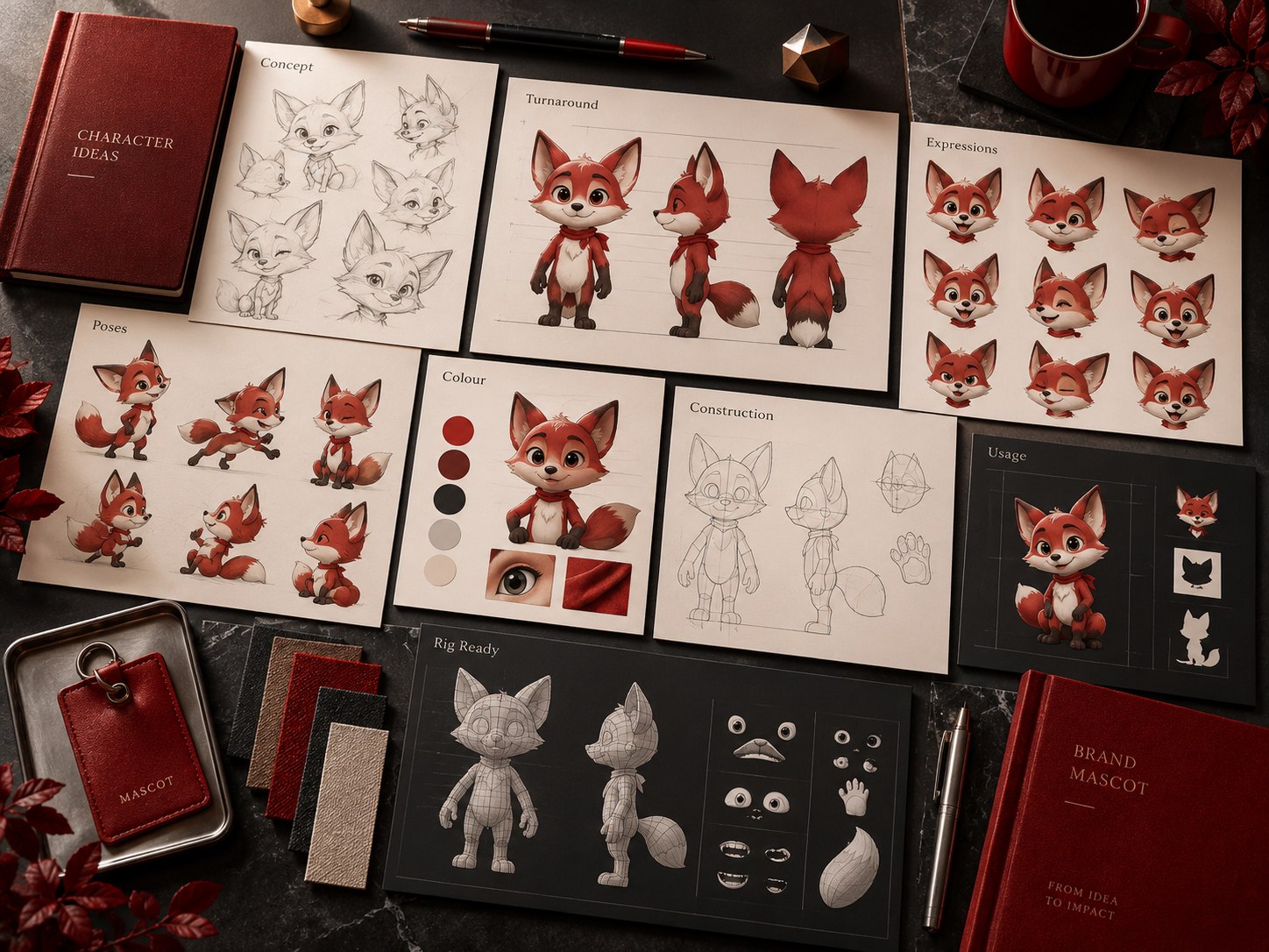 Concept deliverables and workflow for character design