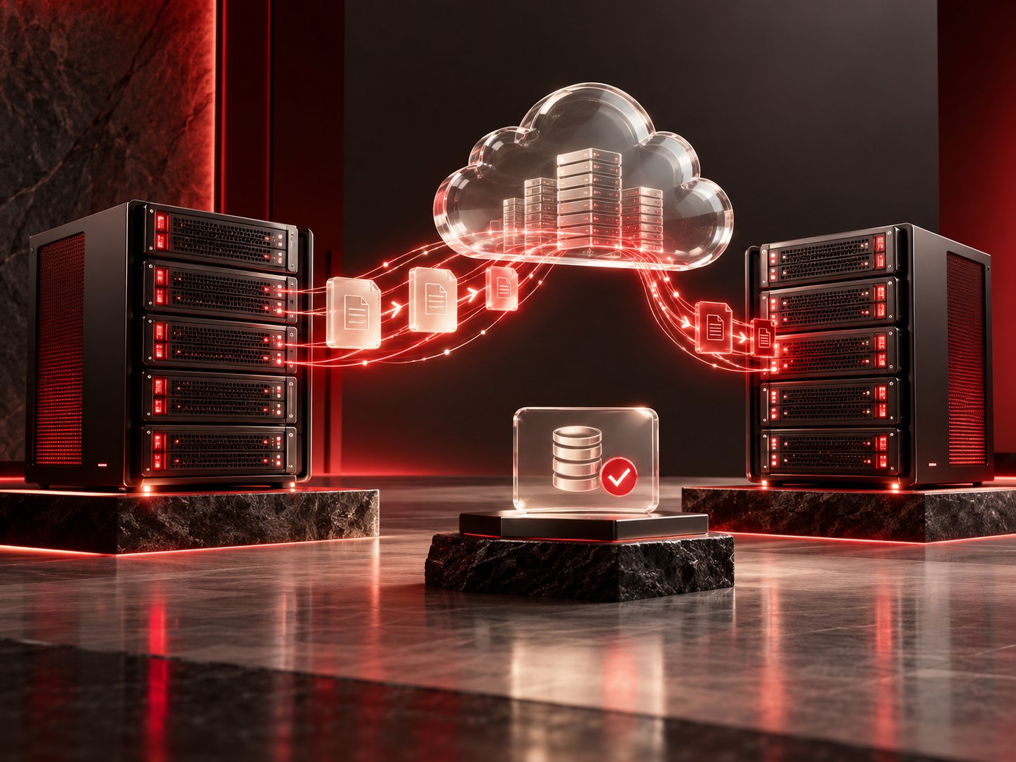 Migration of server data to cloud infrastructure