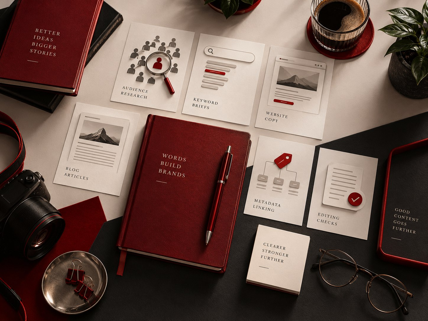 Concept deliverables and workflow for content writing