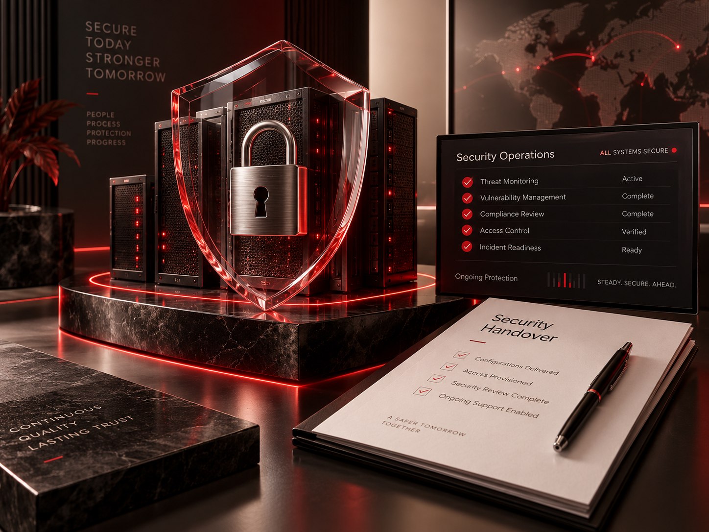 Quality review and delivery concept for cyber security