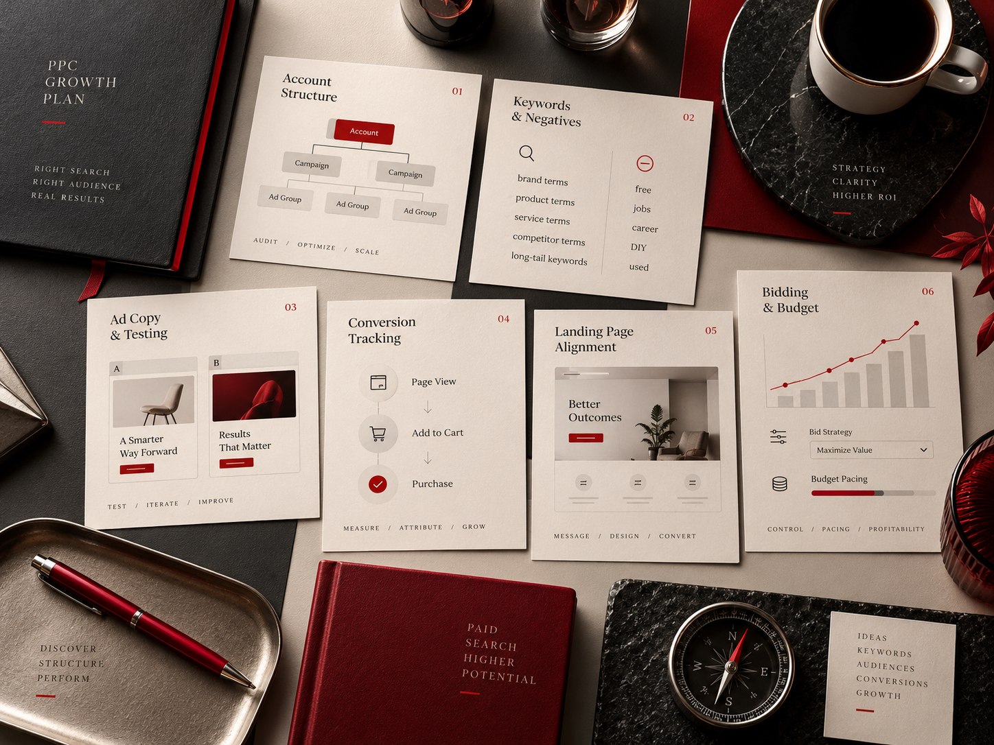 Concept deliverables and workflow for ppc advertising