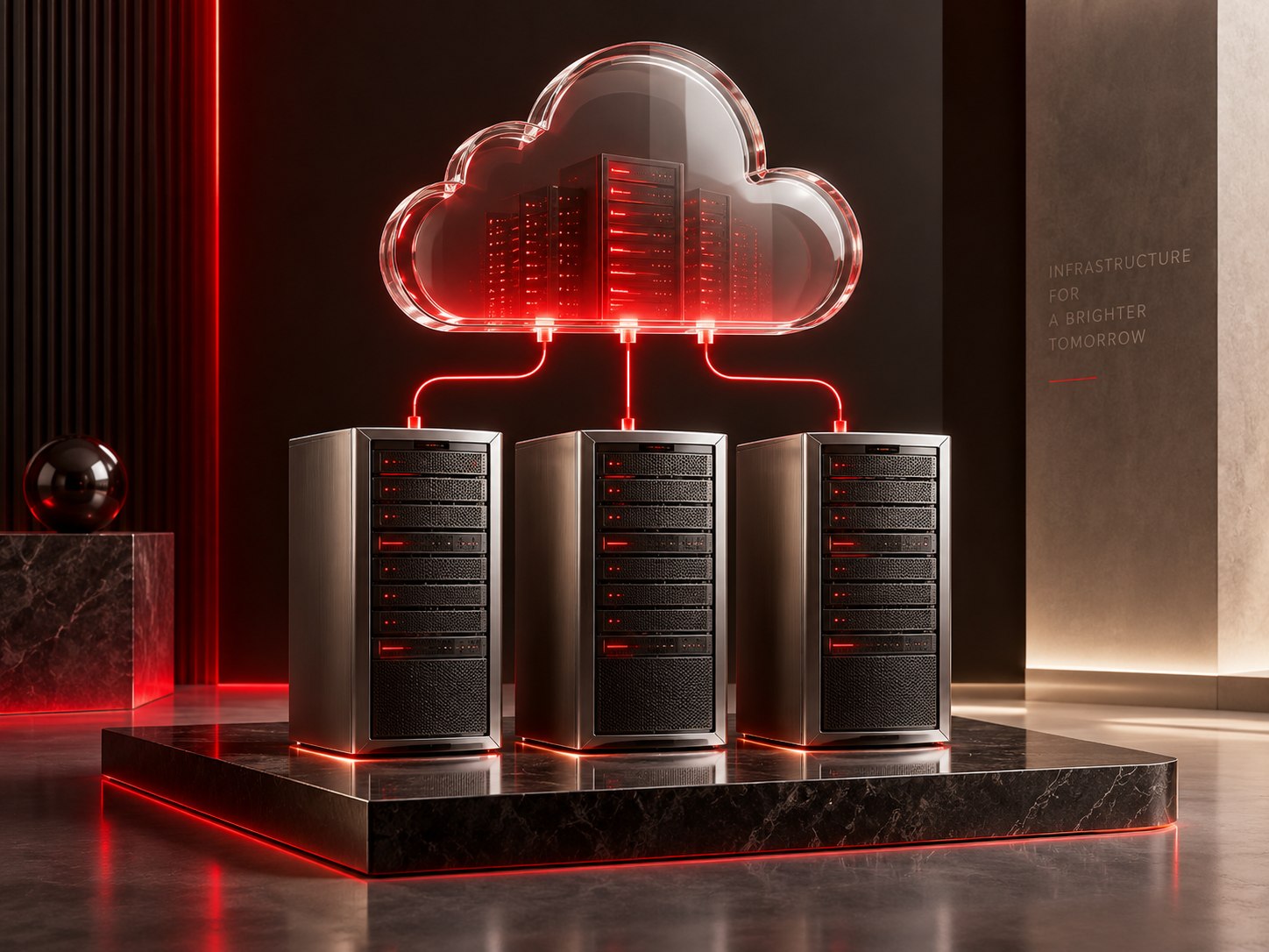cloud hosting service concept