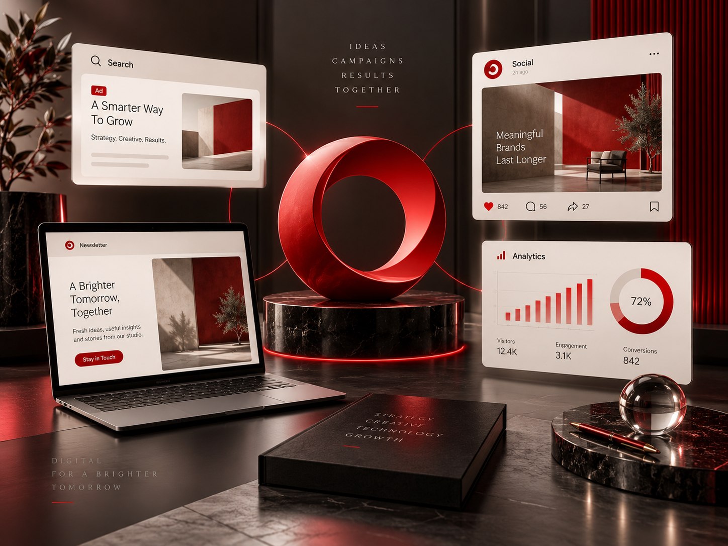 digital marketing service concept