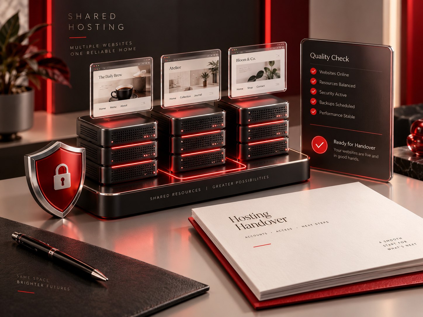 Quality review and delivery concept for shared hosting