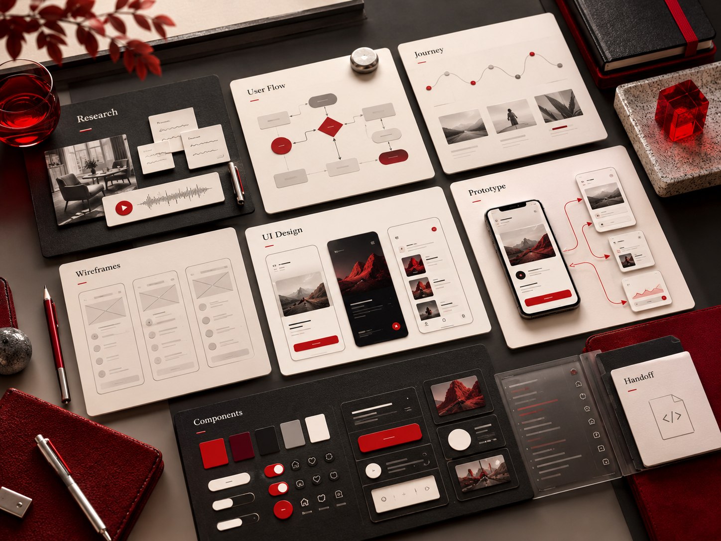 Concept deliverables and workflow for ui ux design